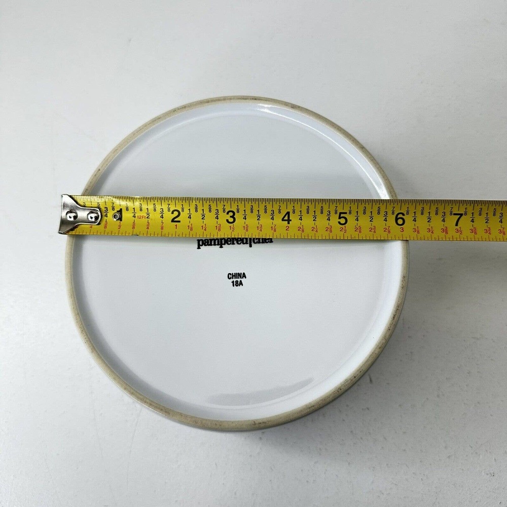 Pampered Chef Microwave Safe White Ceramic Ramen Noodle Bowl - Picture 5 of 6